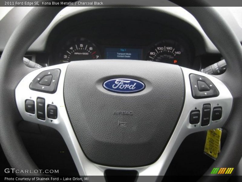 Kona Blue Metallic / Charcoal Black 2011 Ford Edge SE