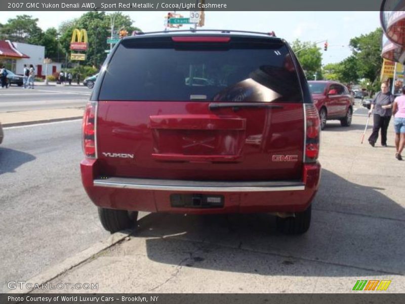 Sport Red Metallic / Cocoa/Light Cashmere 2007 GMC Yukon Denali AWD