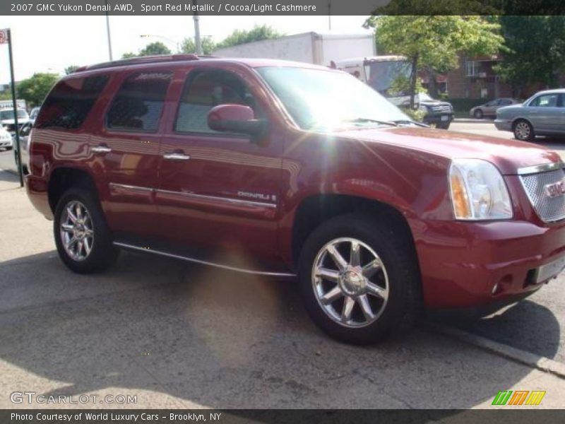 Sport Red Metallic / Cocoa/Light Cashmere 2007 GMC Yukon Denali AWD