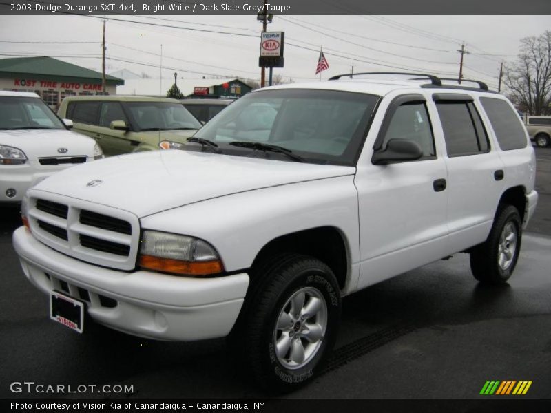 Bright White / Dark Slate Gray/Taupe 2003 Dodge Durango SXT 4x4
