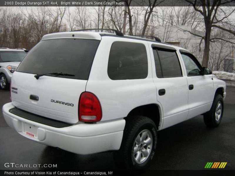 Bright White / Dark Slate Gray/Taupe 2003 Dodge Durango SXT 4x4