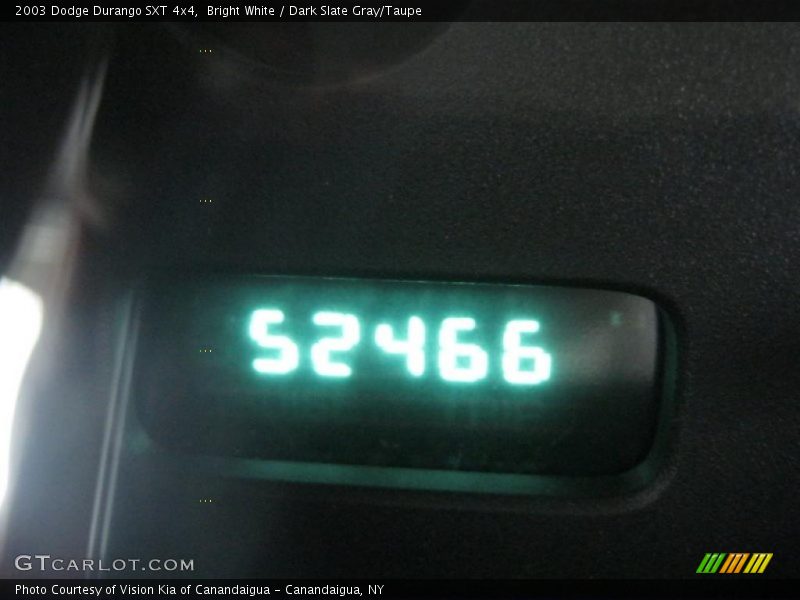 Bright White / Dark Slate Gray/Taupe 2003 Dodge Durango SXT 4x4