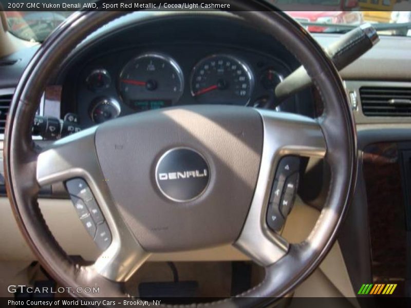 Sport Red Metallic / Cocoa/Light Cashmere 2007 GMC Yukon Denali AWD