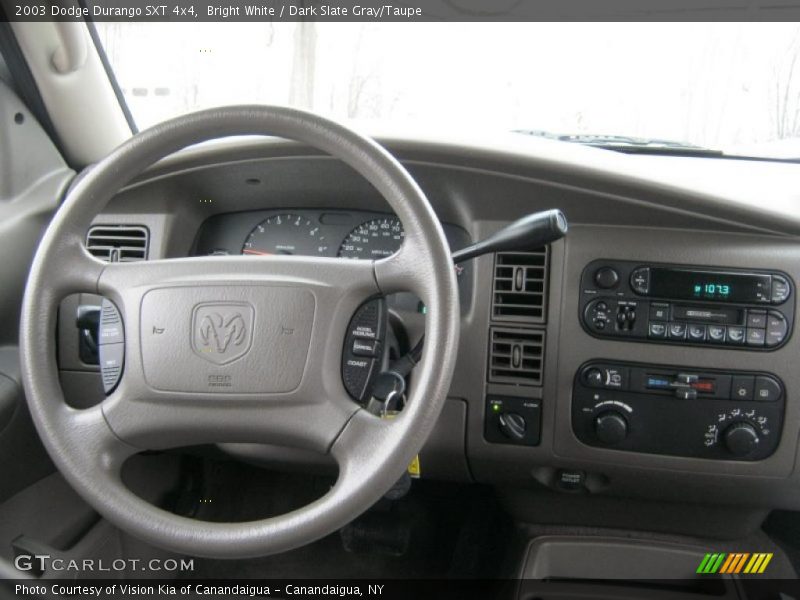 Bright White / Dark Slate Gray/Taupe 2003 Dodge Durango SXT 4x4