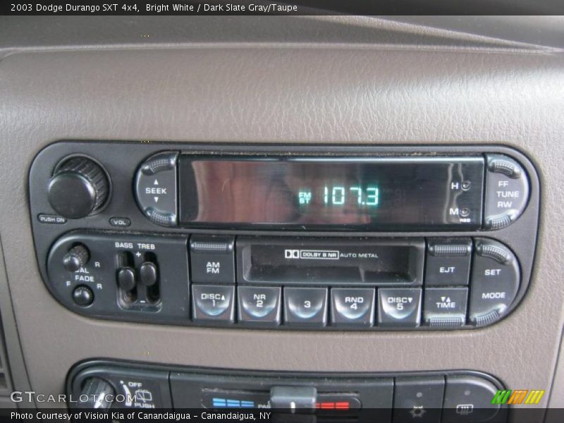 Bright White / Dark Slate Gray/Taupe 2003 Dodge Durango SXT 4x4