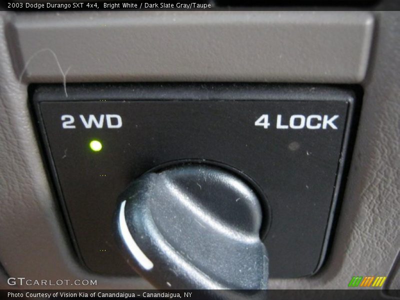 Bright White / Dark Slate Gray/Taupe 2003 Dodge Durango SXT 4x4
