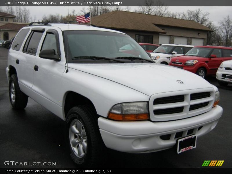 Bright White / Dark Slate Gray/Taupe 2003 Dodge Durango SXT 4x4