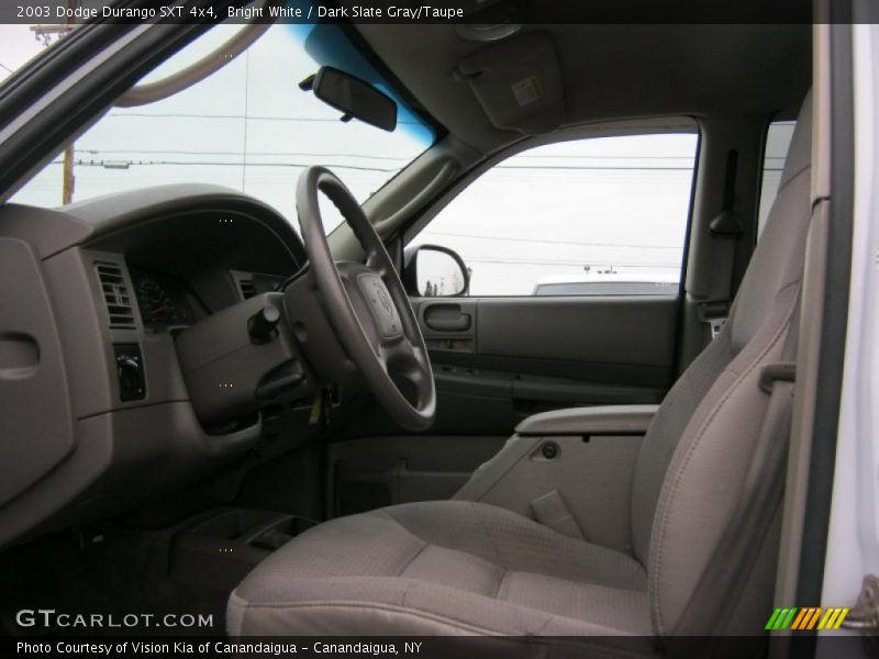 Bright White / Dark Slate Gray/Taupe 2003 Dodge Durango SXT 4x4