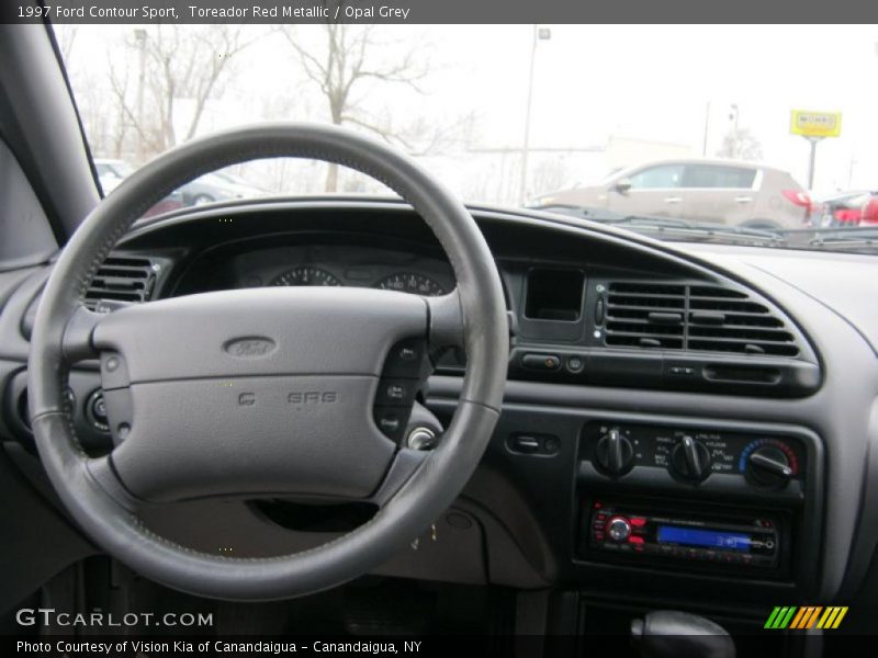 Toreador Red Metallic / Opal Grey 1997 Ford Contour Sport