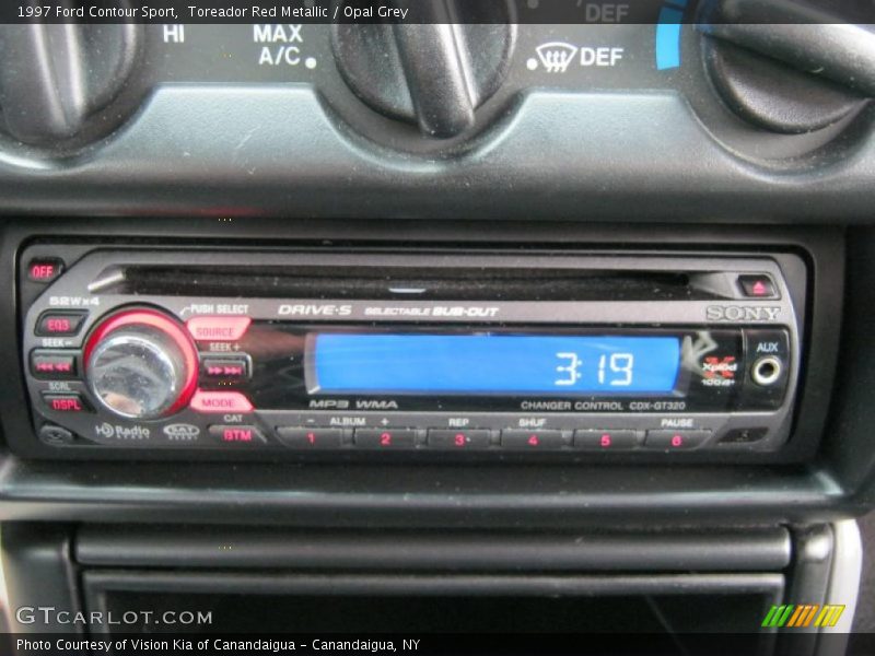 Toreador Red Metallic / Opal Grey 1997 Ford Contour Sport