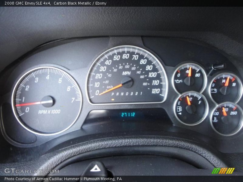 Carbon Black Metallic / Ebony 2008 GMC Envoy SLE 4x4
