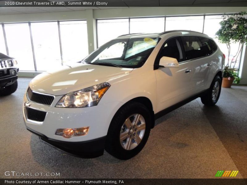 Summit White / Ebony 2010 Chevrolet Traverse LT AWD