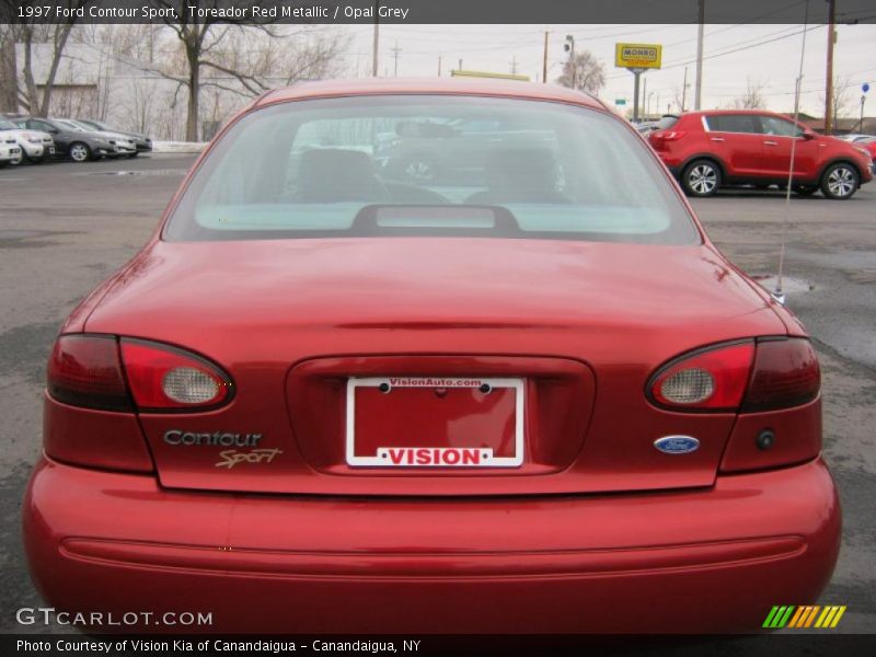 Toreador Red Metallic / Opal Grey 1997 Ford Contour Sport