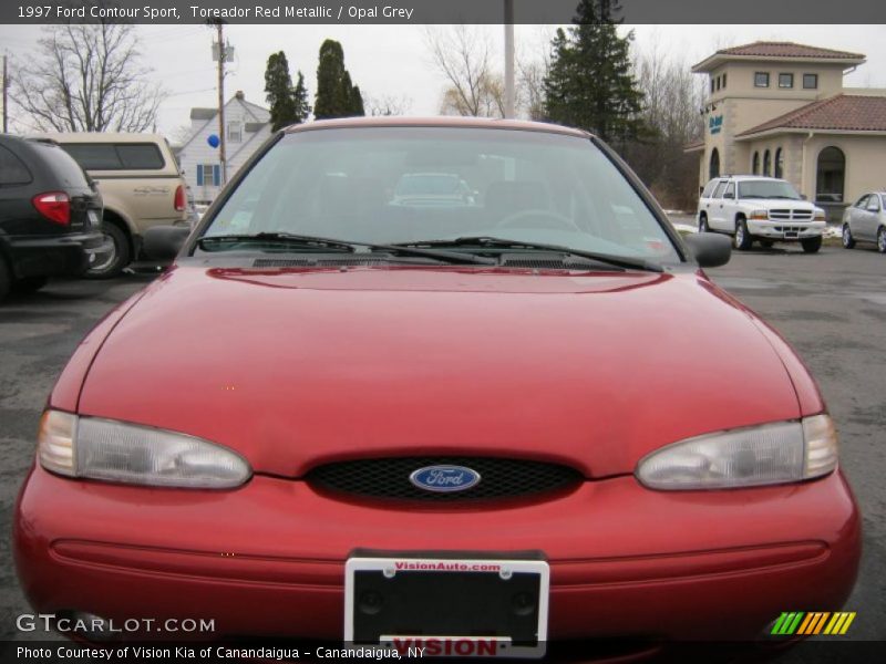Toreador Red Metallic / Opal Grey 1997 Ford Contour Sport