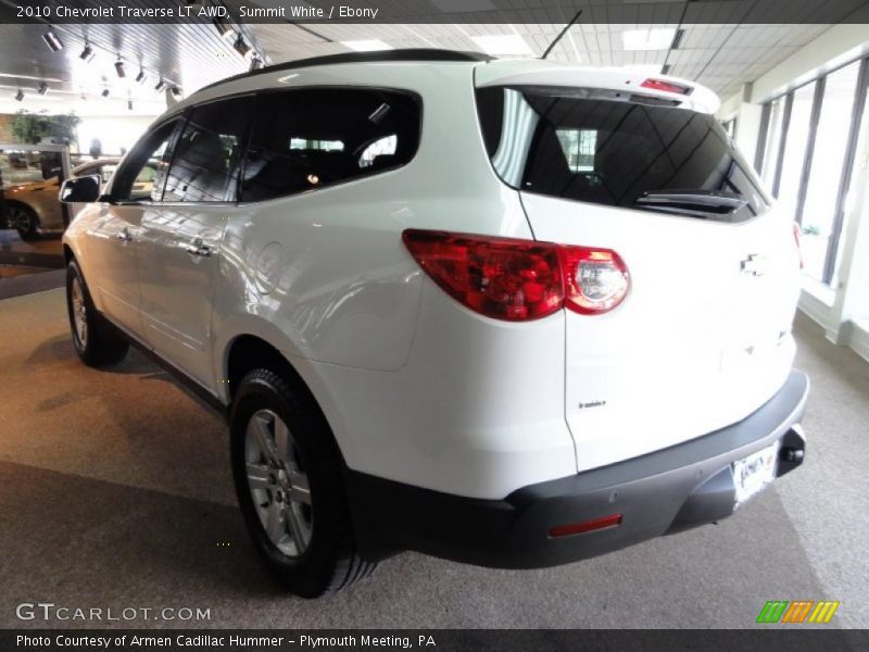 Summit White / Ebony 2010 Chevrolet Traverse LT AWD
