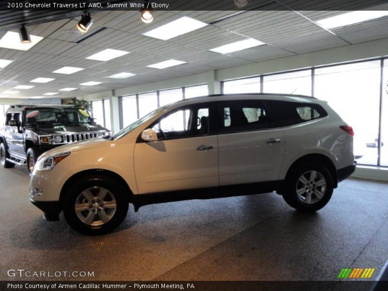 Summit White / Ebony 2010 Chevrolet Traverse LT AWD