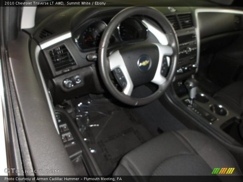 Summit White / Ebony 2010 Chevrolet Traverse LT AWD