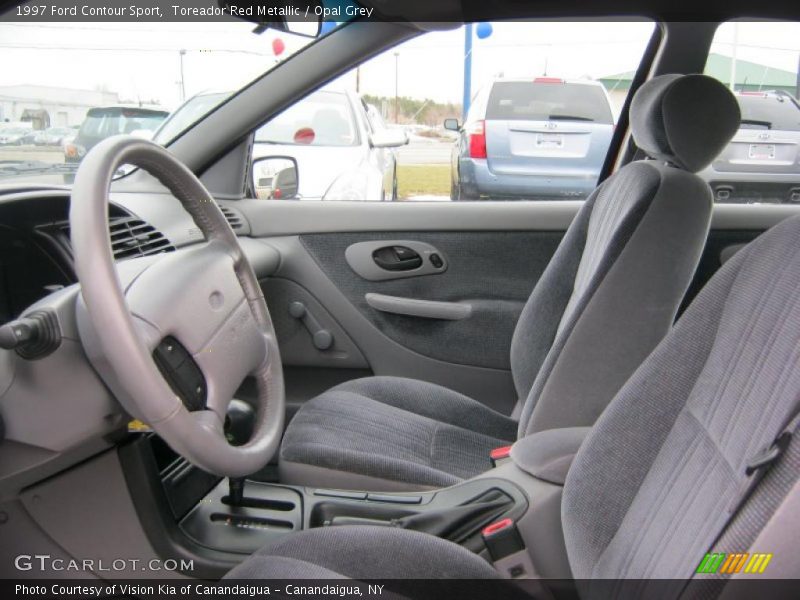 Toreador Red Metallic / Opal Grey 1997 Ford Contour Sport
