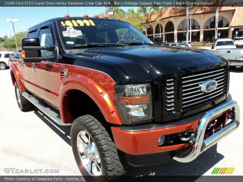 Black/Vintage Copper Two-Tone / Black/Dusted Copper 2008 Ford F250 Super Duty Harley Davidson Crew Cab 4x4
