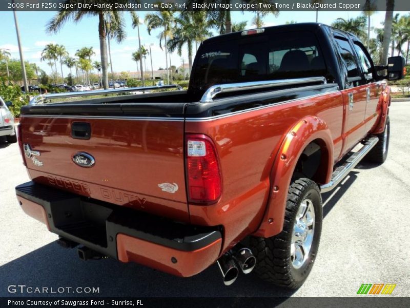  2008 F250 Super Duty Harley Davidson Crew Cab 4x4 Black/Vintage Copper Two-Tone