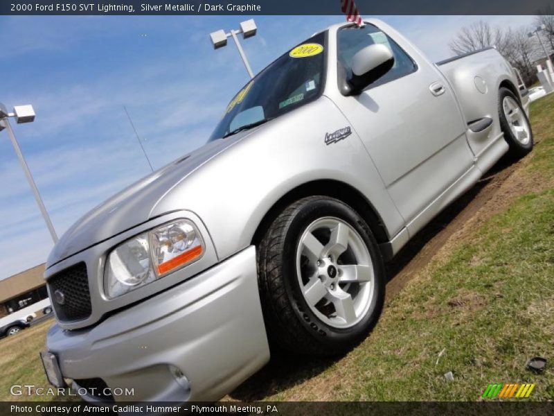 Silver Metallic / Dark Graphite 2000 Ford F150 SVT Lightning
