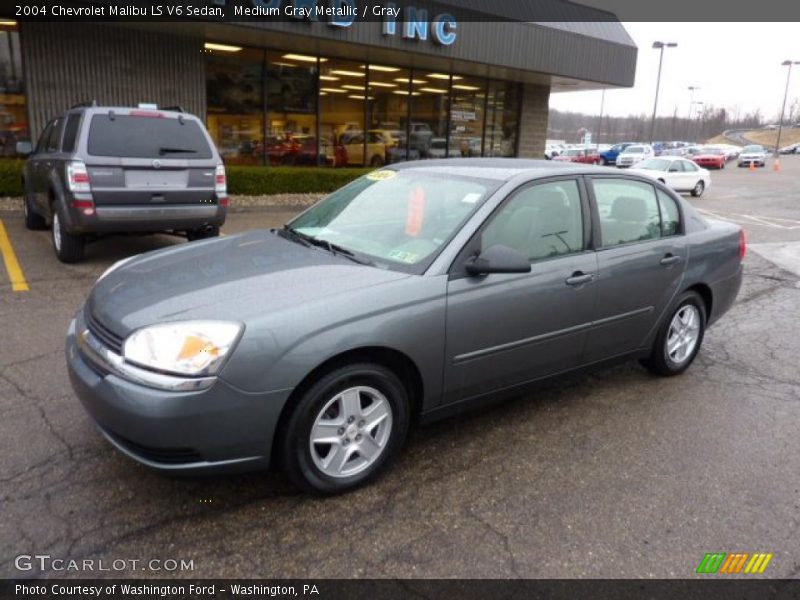 Medium Gray Metallic / Gray 2004 Chevrolet Malibu LS V6 Sedan