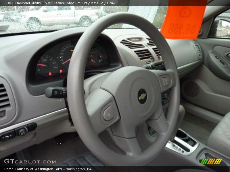 Medium Gray Metallic / Gray 2004 Chevrolet Malibu LS V6 Sedan