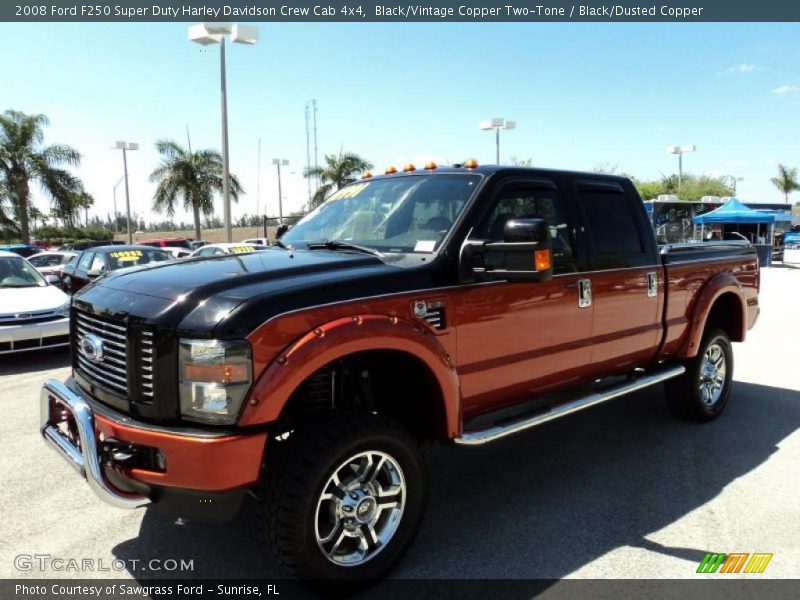 Black/Vintage Copper Two-Tone / Black/Dusted Copper 2008 Ford F250 Super Duty Harley Davidson Crew Cab 4x4