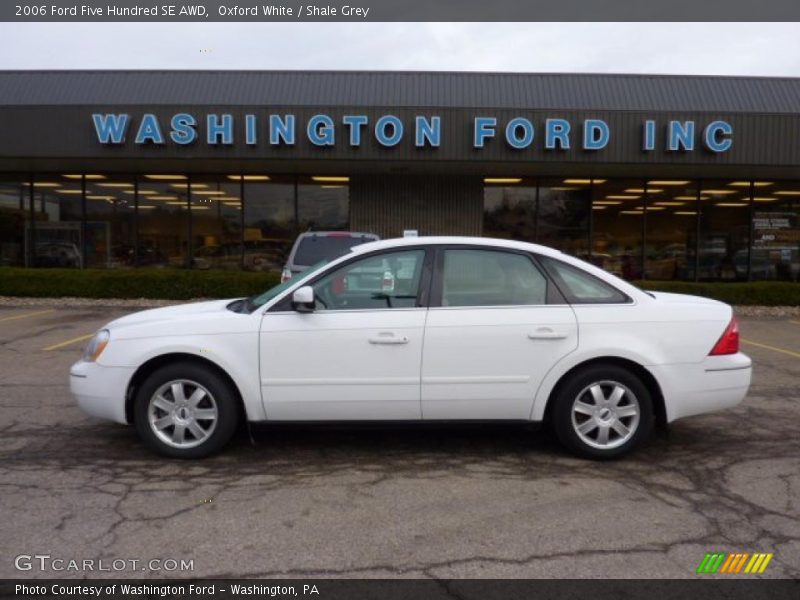 Oxford White / Shale Grey 2006 Ford Five Hundred SE AWD