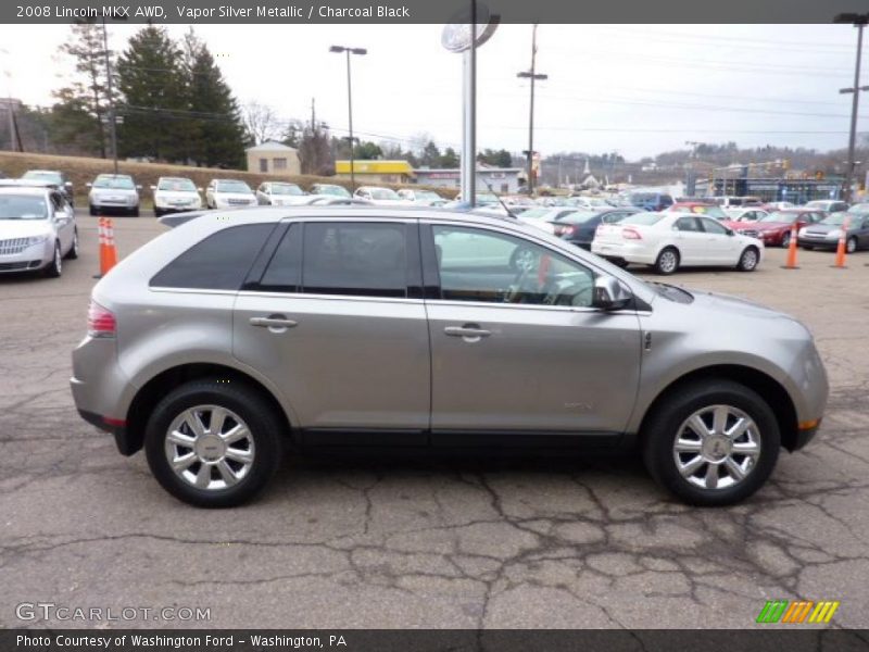 Vapor Silver Metallic / Charcoal Black 2008 Lincoln MKX AWD