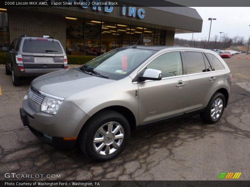 Vapor Silver Metallic / Charcoal Black 2008 Lincoln MKX AWD