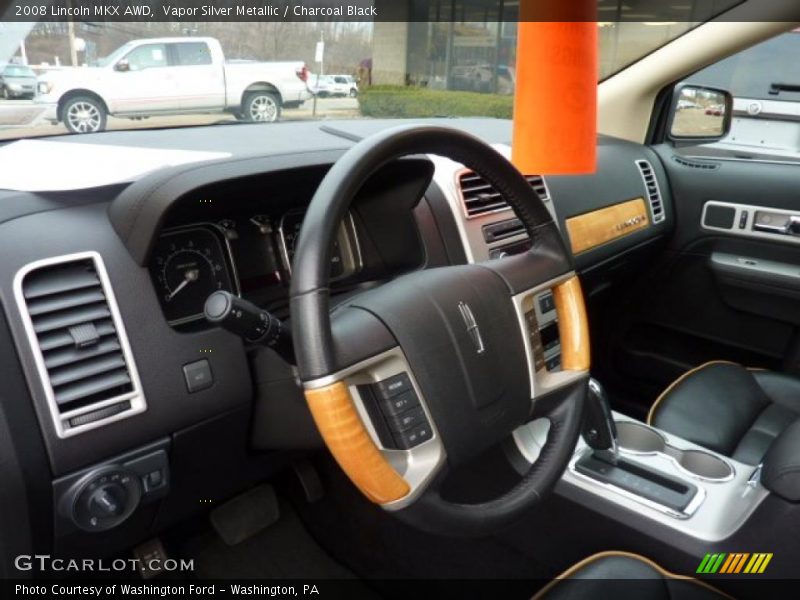 Vapor Silver Metallic / Charcoal Black 2008 Lincoln MKX AWD