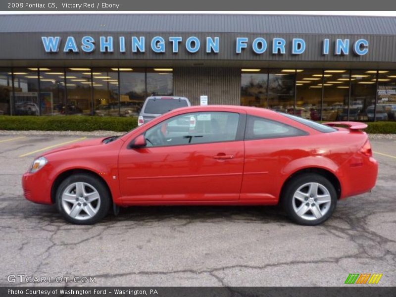 Victory Red / Ebony 2008 Pontiac G5