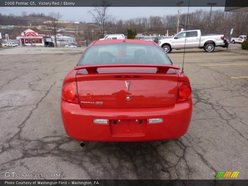 Victory Red / Ebony 2008 Pontiac G5