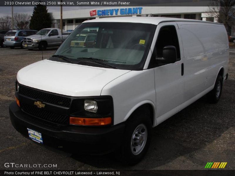 Summit White / Medium Pewter 2010 Chevrolet Express 2500 Work Van