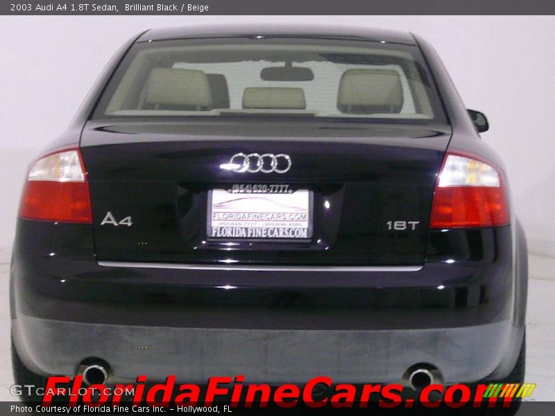 Brilliant Black / Beige 2003 Audi A4 1.8T Sedan
