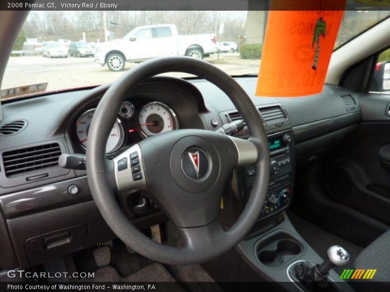 Victory Red / Ebony 2008 Pontiac G5