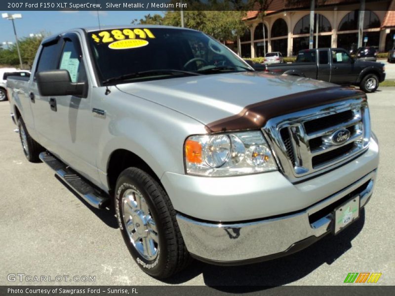 Silver Metallic / Medium Flint 2007 Ford F150 XLT SuperCrew