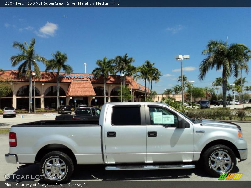 Silver Metallic / Medium Flint 2007 Ford F150 XLT SuperCrew