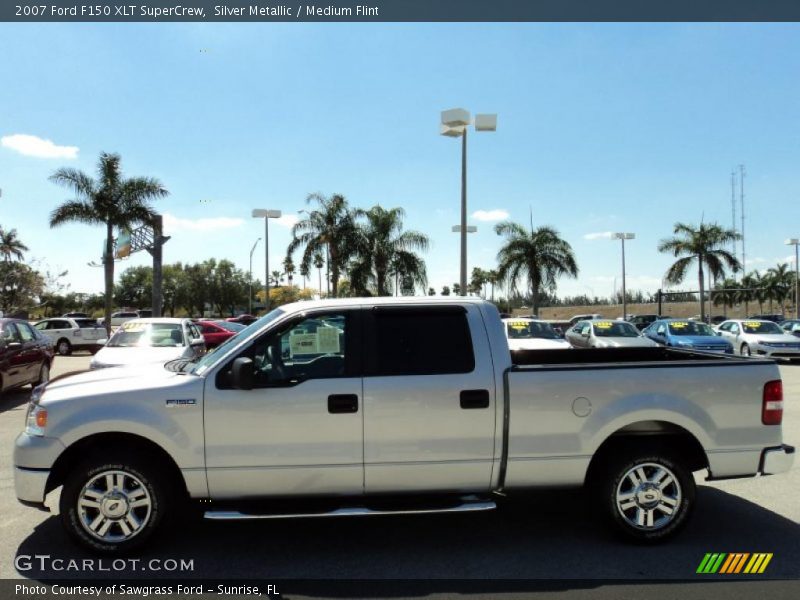 Silver Metallic / Medium Flint 2007 Ford F150 XLT SuperCrew