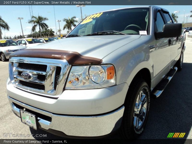 Silver Metallic / Medium Flint 2007 Ford F150 XLT SuperCrew