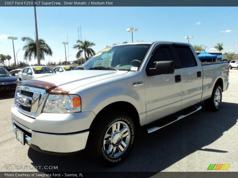 Silver Metallic / Medium Flint 2007 Ford F150 XLT SuperCrew