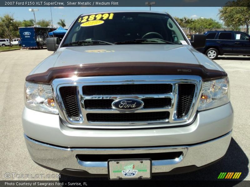 Silver Metallic / Medium Flint 2007 Ford F150 XLT SuperCrew