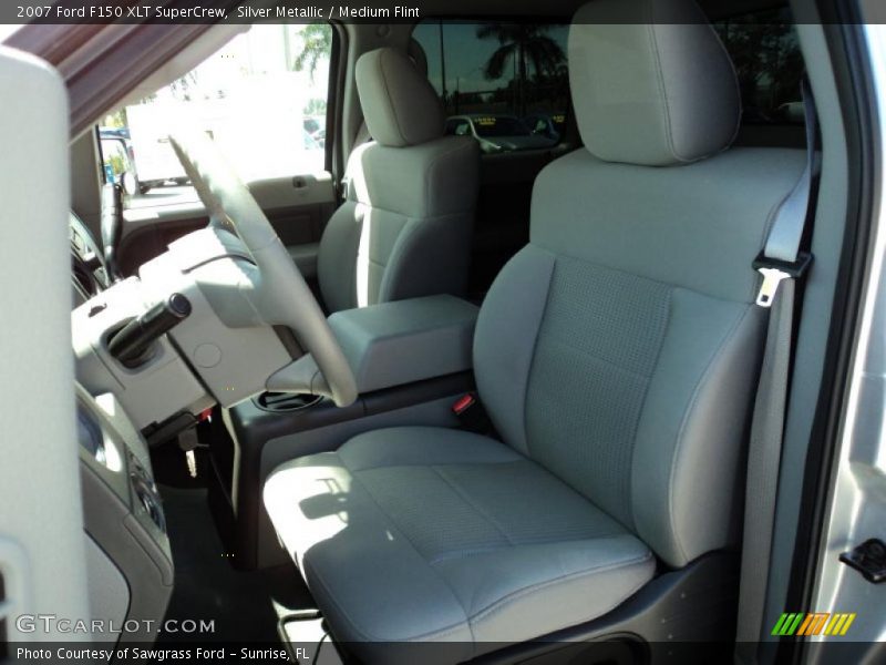 Silver Metallic / Medium Flint 2007 Ford F150 XLT SuperCrew