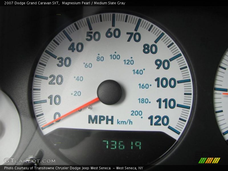 Magnesium Pearl / Medium Slate Gray 2007 Dodge Grand Caravan SXT