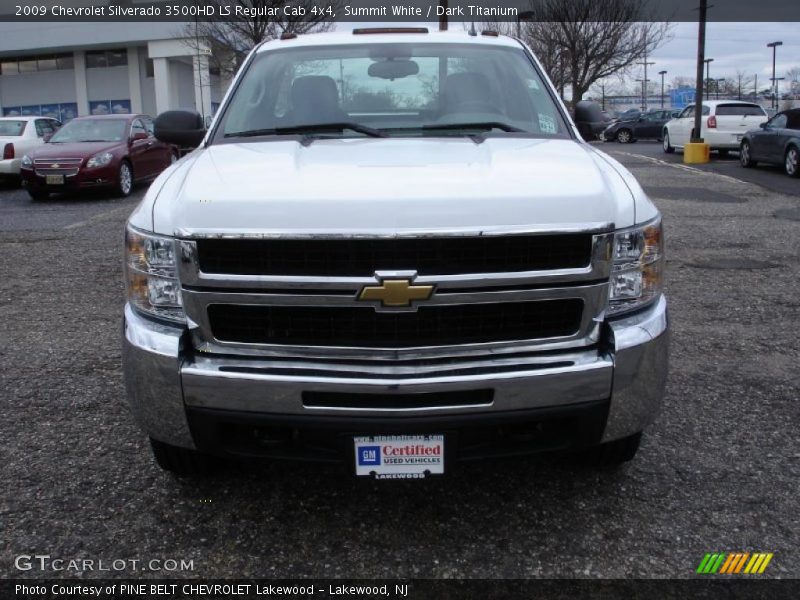 Summit White / Dark Titanium 2009 Chevrolet Silverado 3500HD LS Regular Cab 4x4