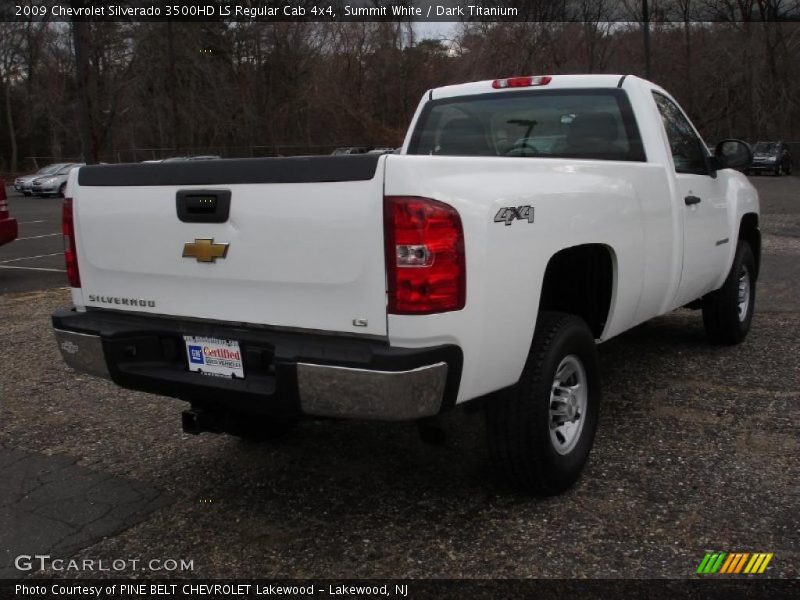 Summit White / Dark Titanium 2009 Chevrolet Silverado 3500HD LS Regular Cab 4x4