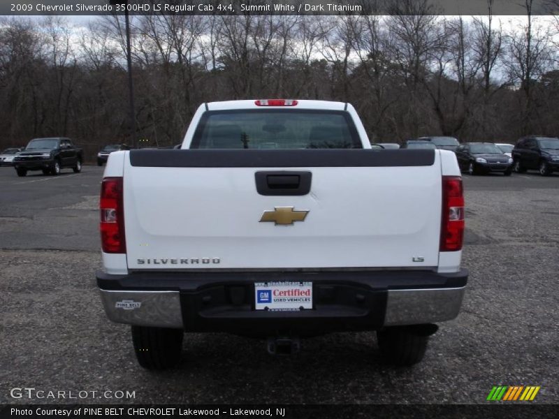 Summit White / Dark Titanium 2009 Chevrolet Silverado 3500HD LS Regular Cab 4x4