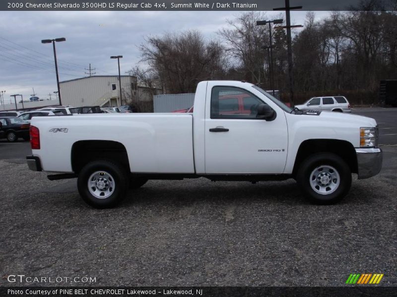 Summit White / Dark Titanium 2009 Chevrolet Silverado 3500HD LS Regular Cab 4x4