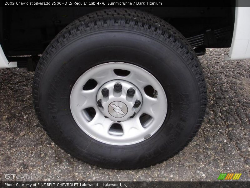Summit White / Dark Titanium 2009 Chevrolet Silverado 3500HD LS Regular Cab 4x4
